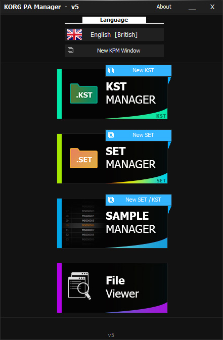 KORG PA Manager screenshot