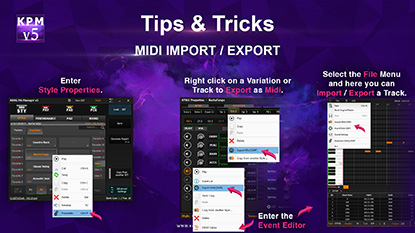 Midi Import/Export