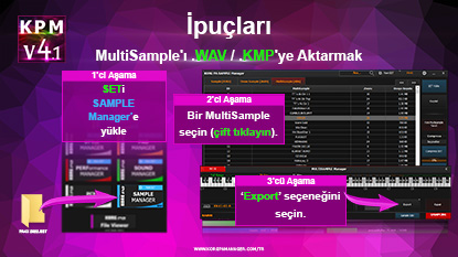 MultiSample'ı .WAV / .KMP'ye Aktarmak