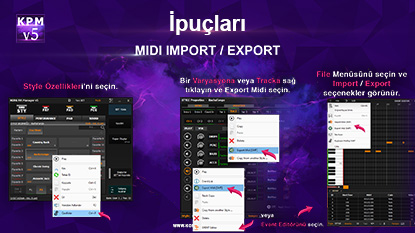 Midi Import/Export